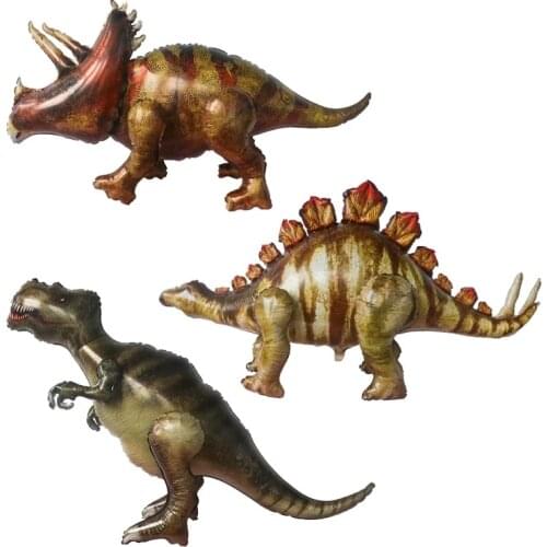 1pc Large 4D Walking Dinosaur Foil Balloon Boy Animal Balloon Children Dinosaur Birthday Party Forest Party Decoration Kids Toys