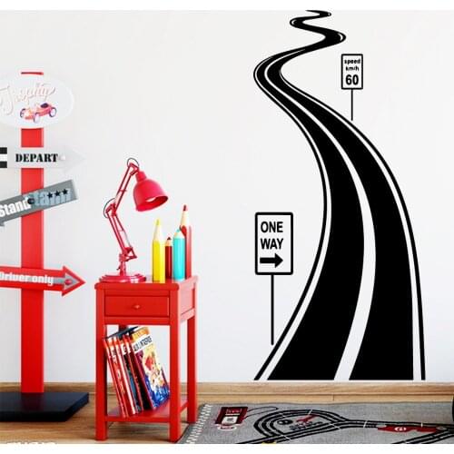 Hot Sale Highway Home Decor Wall Stickers Removable Vinyl Mural Wallpaper Decal Creative Stickers