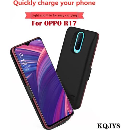 KQJYS 5000mAh Portable Power Bank Battery Charger Cases For OPPO R17 Battery Case External Battery Charging Cover Case