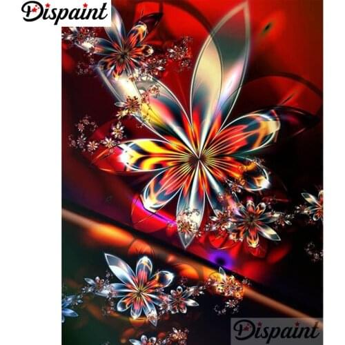 Dispaint Full Square/Round Drill 5D DIY Diamond Painting "Blooming flower" Embroidery Cross Stitch 3D Home Decor A11686