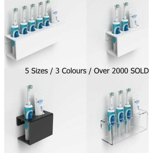 Wall Mounted Electric Toothbrush Holder & Toothpaste Holder For Bathroom Shelf Storage Organizer Housekeeper For Home Dropship