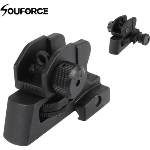 New Detachable Dual Apertures with A2 Rear Sight fit 20mm Mount for Flat Tops of Rifle Sight Accessories