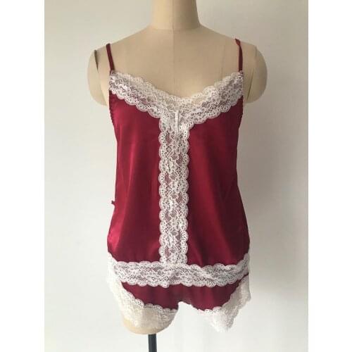 New Underweae Womens nightdress 2 Piece Set Sexy lingerie home nightdress sexy sling pajamas Plus Size Women Nightgown