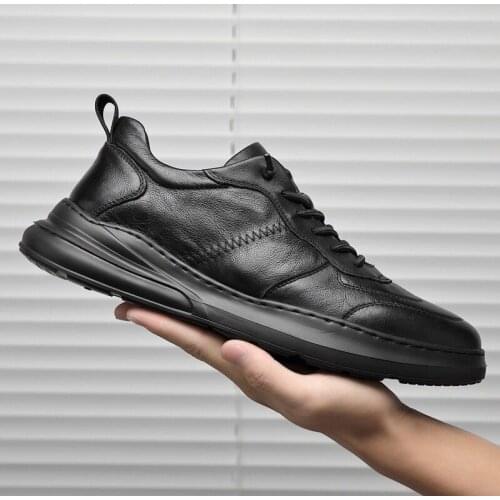 Yszshiya Men's Leather Sneakers
