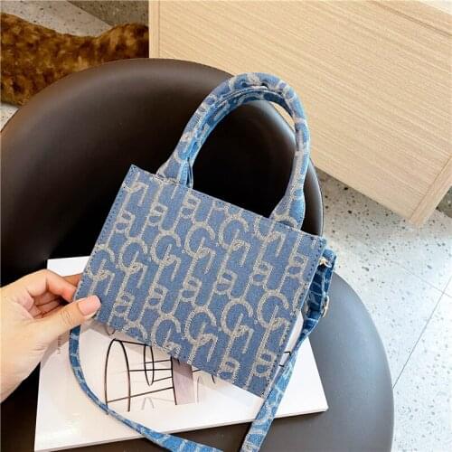 Letter Print Handbag Women Laides Top Handle Bucket Shoulder Bag Crossbody Bags for Women 2020 New PU Leather Hard Mini Hand Bag