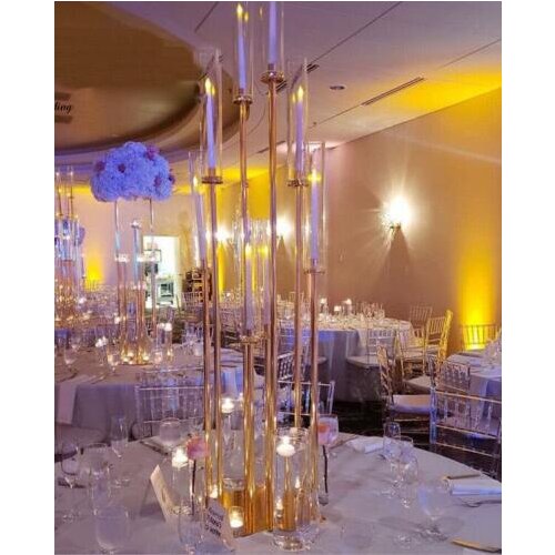 2PCS/lot free shipment 8 heads candle holder for wedding and event decoration