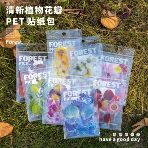 8packs/LOT forest harvesting series stationery sticker Creative decoration DIY PET sticker
