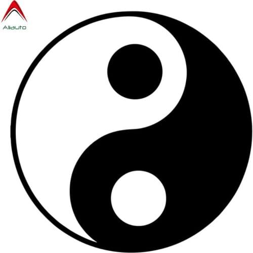 Aliauto Creative Car Sticker Yin Yang Gossip Automobiles Motorcycles Accessories PVC Decal for Volkswagen Golf Smart,12cm*12cm