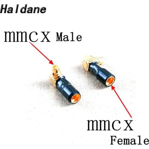 Free Shipping Haldane Pair Headphone Plug for F7200 F4100 ER4XR SR MMCX Male to MMCX Female Converter Adapter