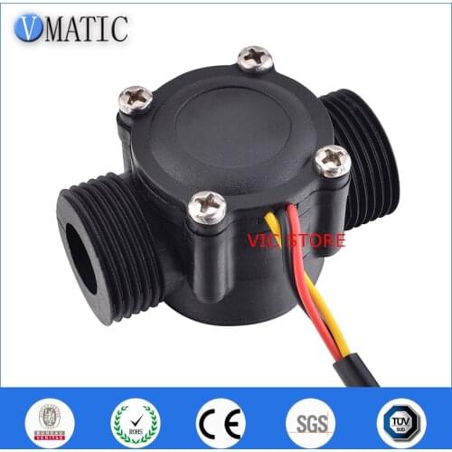 Free Shipping VCA168-6 Nylon G3/4" Water Heater Gas Electric Heating Solar Energy Pulse Signal Water Flow Sensor