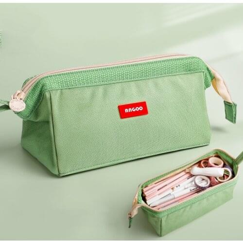 Large-capacity Pencil Case Ship-shaped Cosmetic Stationery Storage Bag Creative Stationery 4 Colors Optional Canvas Bag