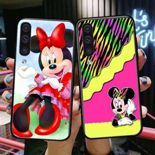 Minnie Mouse Meet Phone cover hull For SamSung Galaxy S8 S9 S10E S20 S21 S5 S30 Plus S20 fe 5G Lite Ultra black soft case