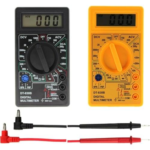 DT-830B LCD Digital Multimeter AC DC 750 1000V Voltmeter Ammeter Ohm Tester Meter Digital Multimeter AC DC Home Tester