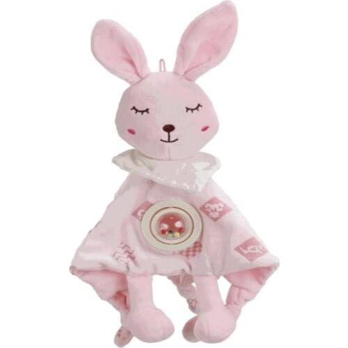Baby Plush Stuffed Toys Cartoon Bunny Soothe Appease Towel Appease Doll For Newborn Soft Comforting Towel Sleeping Toy Gift