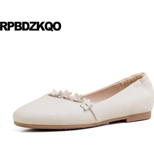 China designer shoes women luxury 2019 genuine leather flats round toe brand ladies latest slip on chinese rubber sole italian