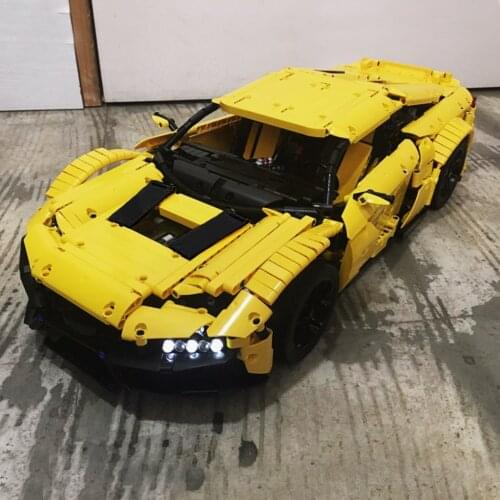 IpinMoc Speed champion Building blocks race Rezvani Beast Alpha Supercar car Creator Toys gift lepinglys 76895