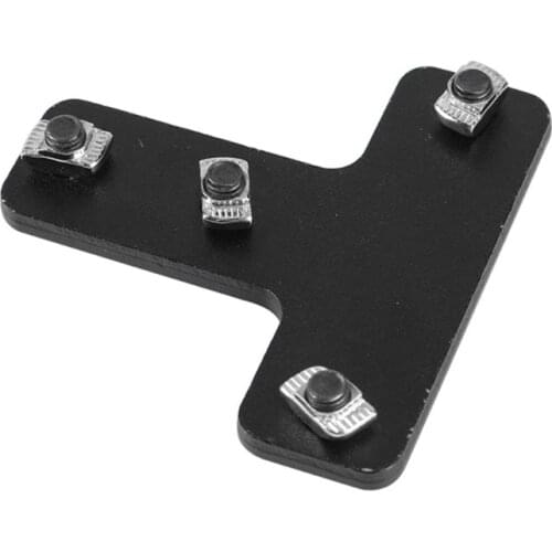 K92F 1set 3D Printer Parts Aluminum T-Type Fixed Plate Bracket With Ship Gasket Nut Screw for CR-10S/ENDER/Tornado Ender-3