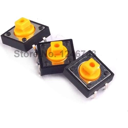20PCS B3F Micro Switch 12*12*7.3 Touch Switch Key Switch Square Head with Column