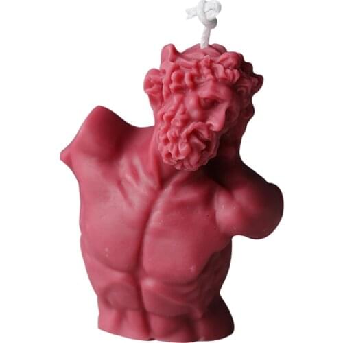 Mini Laocoon Design Candle Mold Scented Wax Molds Handcrafts Silicone Mold for Resin Epoxy Gypsum Decorations Craft Making
