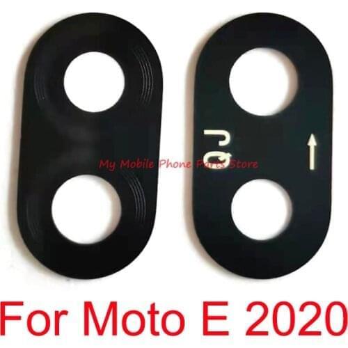 New Rear Back Camera Glass Lens For Motorola Moto E 2020 Back Big Camera Lens Glass Replacement Repair Parts