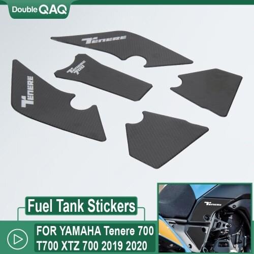New FOR YAMAHA Tenere 700 T700 XTZ 700 2019 2020 Waterproof Pad Sticker Motorcycle 3D Non-slip Side Fuel Tank Stickers