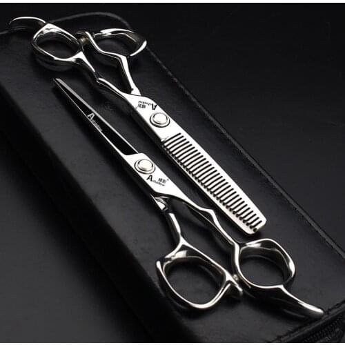 New 6 inch set Hairdressing Scissors for Beauty Salons, Hair Salon for Stylist Chunker scissors hair scissors set Custom logo