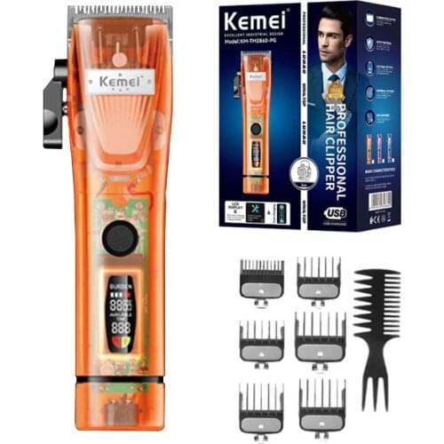 Original professional taper lever adjustable electric hair clipper barber shop hair trimmer for men LCD beard haircut home