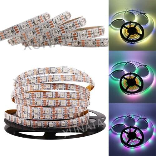 RGB LED Strip WS2812B Individually Addressable Pixel Lights SMD5050 60Leds/m Waterproof Led Tape Full Color Flexible Led Stripe