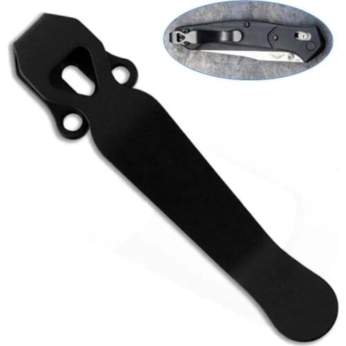 Titanium Pocket Knife Back Clip DIY Custom Deep Carry Waist Clamp Outdoor Cutter Accessories For 560/565/575 Series CQC