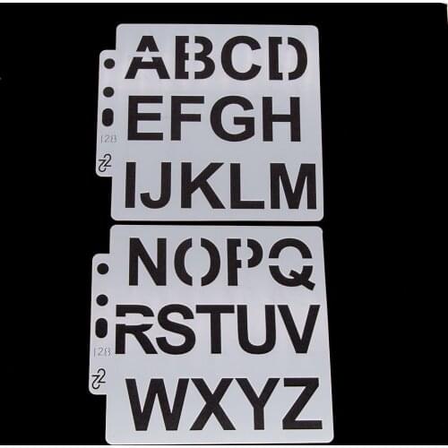 2pcs Letters Layering Stencils for DIY Scrapbooking/photo album Decorative Embossing DIY Paper Cards Crafts