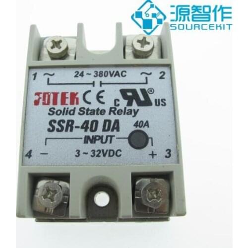 Solid State Relay / DC Control AC / 40A Ampere / Single Chip IO Control AC Switch