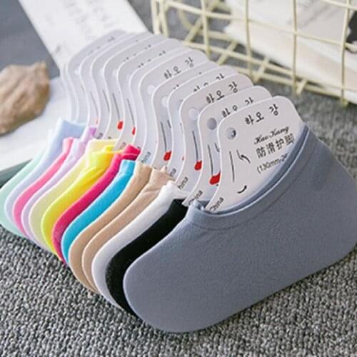 Candy-colored Magic Socks Kids Hidden Velvet Non-slip No-show Sock Adult Childrens Silicone Summer Girl Ankle Hidden Socks