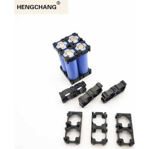 100pcs 2P 18650 cell plastic holder case box DIY 18650 batteries plastic flame retardant holder 1p 2p 3p 4p 5p