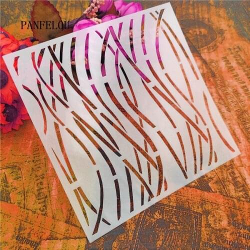 13*13cm Hote Sale Floating line scrapbook stencils spray plastic mold shield DIY cake hollow Embellishment printing lace ruler