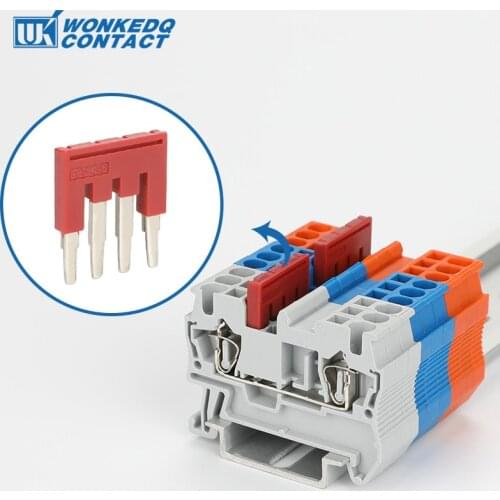 Jumper 20Pcs FBS 4-5 PLUG IN bridge for ST DIN Rail Terminal Blocks L20.6/H22.8/W3.1 mm