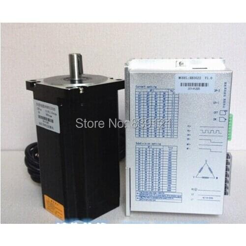 220V high voltage three phase 86 step motor set 86BYG350D force distance 12N.m driver HB3522 send with 3meter power line
