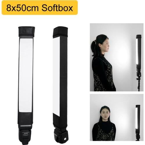 8x50cm Universal Foldable Flash Reflector Strip Diffuser Bar Softbox for Godox V1 Yongnuo YN560IV Triopo Canon Nikon Speedlite