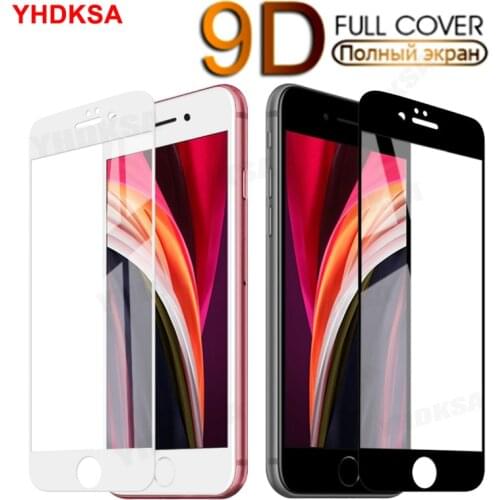 9D Full Protection Glass On For iPhone 7 8 6 6S Plus Tempered Screen Protector For iPhone 5 5C 5S SE 2016 2020 Safety Glass Film