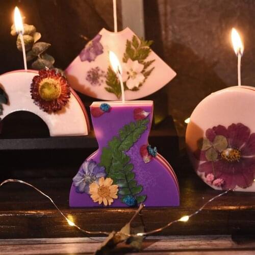Aromatherapy Candle Silicone Mold Geometry Shape DIY Crystal Epoxy Resin Mold Handmade Candle Resin Casting Mold Home Decoration