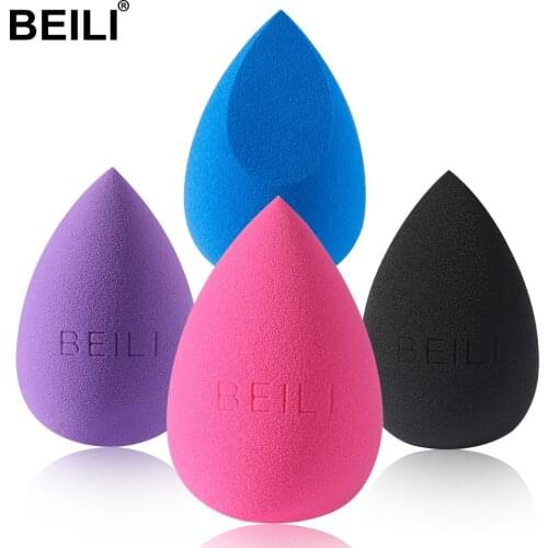 BEILI Makeup Sponge Foundation Liquid Blending Concealer Powder Puff Soft Professional Makeup Sponge For Quick Face Makeup