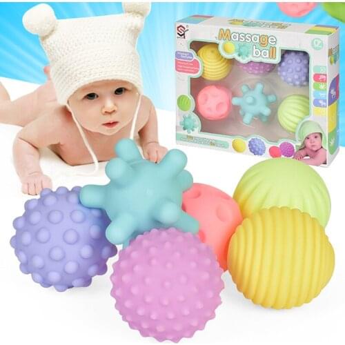Baby massage ball rubber sensory development training touch ball bathroom water polo childrens bath toy