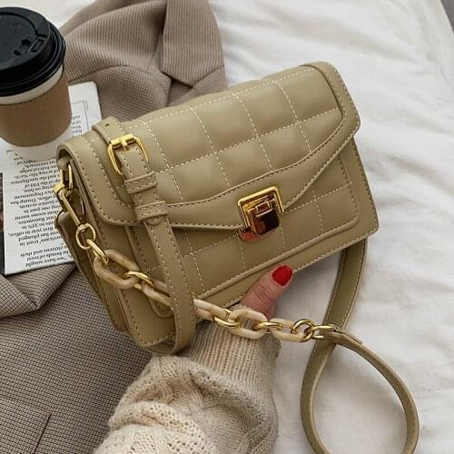 Designer Women Pu Leather Handbags High Quality Female Crossbody Bags for Women Fashion Ladies Chain Shoulder Messenger Bags New