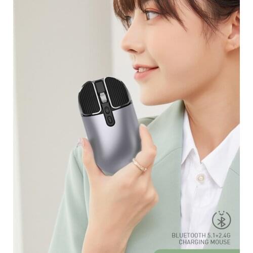 Wireless Bluetooth-compatible Mouse 1600dpi Computer Silent Mause Rechargeable Mouse Backlit Ergonomic Gaming Mouse For Laptop