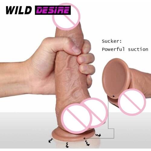 New liquid silicone Huge Realistic Dildo Penis Dong with Suction Cup for Women Masturbation Lesbain Sex Toy Strapon Anal Penis