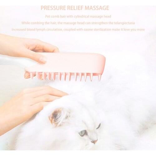 Pet Ozone Massage Hair Comb For Dogs Pet Hair Remover Efficient sterilization Dog Grooming Supplies