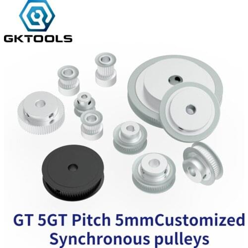 GKTOOLS GT5 5GT Synchronous pulley pitch 5mm Small Backlash Manufacture Customizing all kinds of 5GT Timing pulley Belt