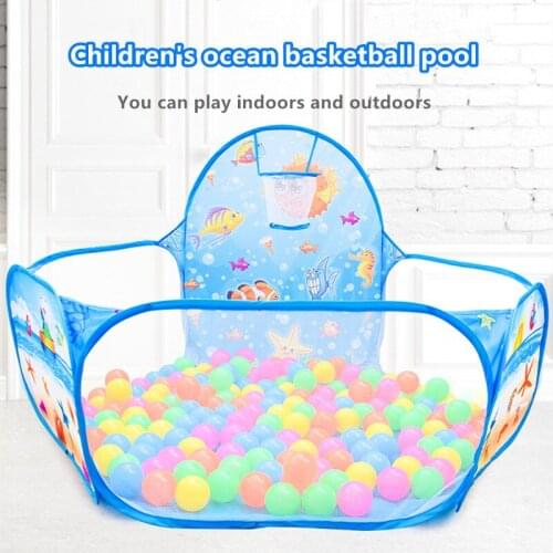 Cartoon Folding Indoor Ocean Ball Pool Layout Fence Childrens Tent Color Wave Ball Pool Baby Game House