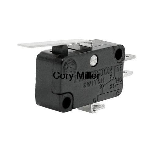 SPDT Long Straight Hinge Lever 3 Pin Basic Limited Micro Switch 16A 250V