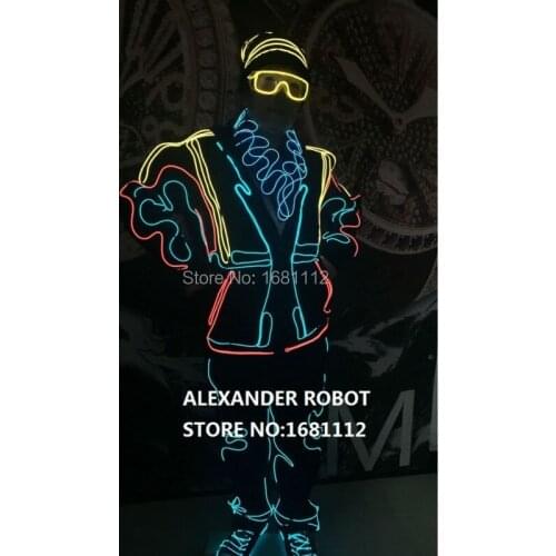EL lluminated / EL suit / lluminated EL /light up dress/luminous costume Picture