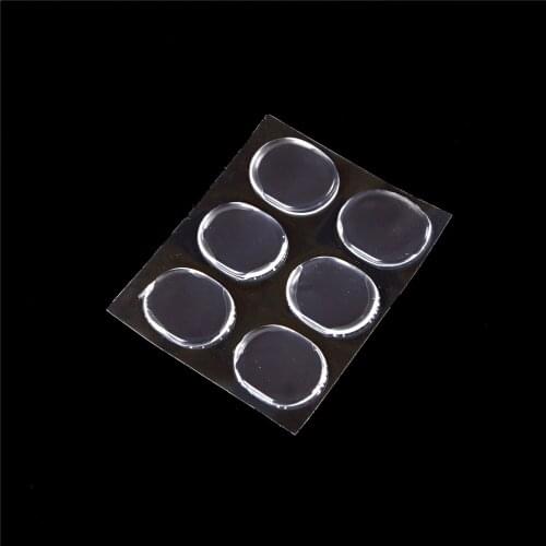 6PCS Silicone Insoles Insert Anti Slip Gel Pads Forefoot Protector Heels Rubbing Cushion Pads 3.2cmx 2.4cm